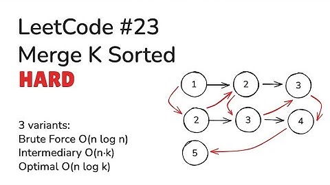 Merge K Sorted Lists - Brute Force to Min Heap in 3 Approaches | LeetCode 23 [Hard]