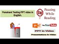 Penetrant Testing PPT in English Video