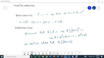 Prove that n^2 - 1 is divisible by 8 where n is a positive odd integer| Stat & Math Tutorials.