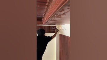 Thi công lam sóng ốp tường cải tạo nhà chống ẩm mốc bong tróc | Lam sóng nhựa | Haroma