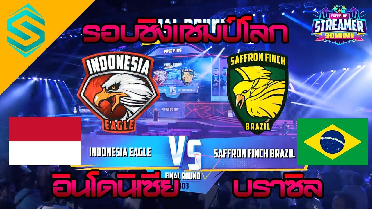 Free Fire Streamer Showdown 2019 : Indonesia Eagle Vs Saffron Finch Brazil  ( Grand Final ) - 