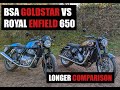 Bsa goldstar vs enfield 650 longer