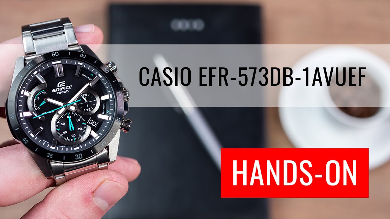 HANDS-ON: Casio Edifice EFR-573DB-1AVUEF - YouTube