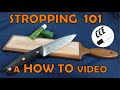 Stropping a Knife. A How-To Video.  This video shows how Jake does his stropping.