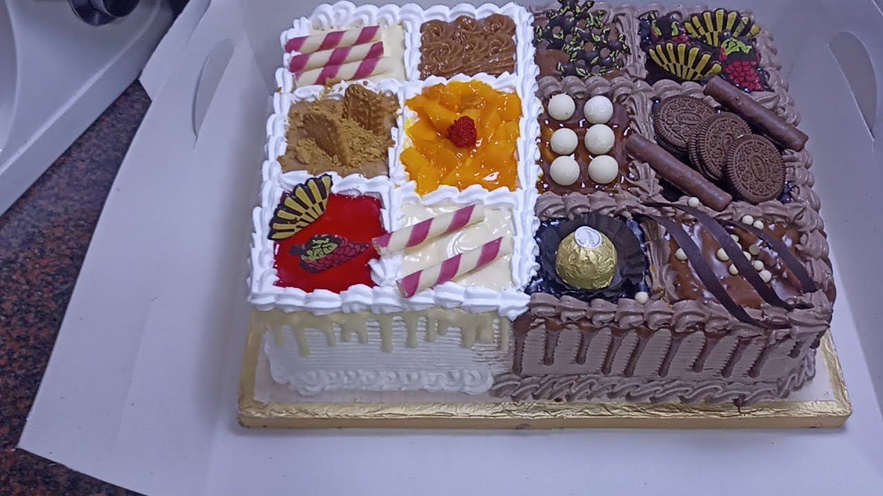 تورتة اكبر صنية مستطيلة،❗المقادير بالدقيق العادي والدقيق الاسبونج ❗ ٨بيضات بس وتكفي ٢٠فرد