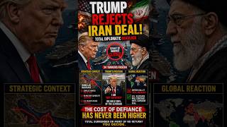 🚨 TRUMP REJECTS IRAN: "I'm Not Satisfied" – The 100% Leverage Strategy 🇺🇸 #GeoStratNews