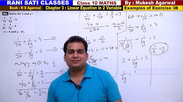Class 10 Maths (Ex 3B Example-09) Linear Equation in 2 Variable (RS Aggarwal 2020)