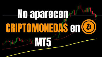 🧐¿Cómo hacer que aparezca la opción de criptomonedas en MetaTrader 5?