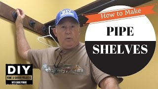 Industrial Pipe Shelves or Rustic pipe or gas pipe, whatever you call them, the industrial look is in. In this video I install pipe shelves 