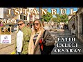 Walking tour in istanbul city center  aksaray  laleli  fatih  may 5th 2024  u4k 60fps