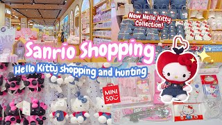 Sanrio Shopping 🎀 NEW Hello Kitty Collection at Miniso Land Christmas vibes cozy unboxing haul vlog