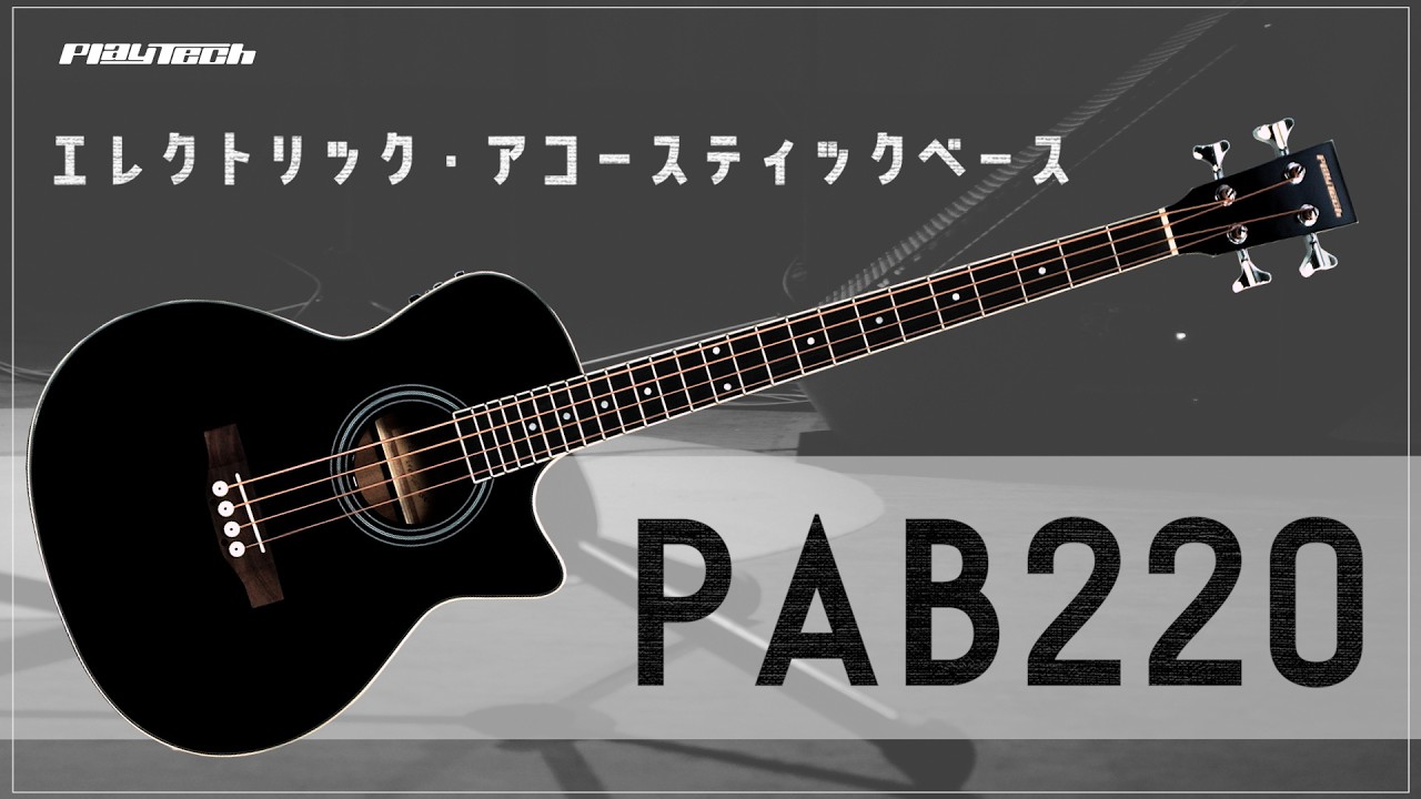 PLAYTECH PAB220BK エレクトリックアコースティックベース ブラック 24