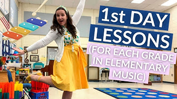 My Favorite 1ST DAY OF SCHOOL Activities for Each Grade in Elementary Music during Back to School