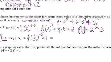 Evaluating an Exponential Function
