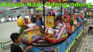 Aisyah naik odong odong | pasar malam suropati residence | Lagu anak indonesia