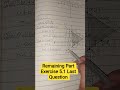Remaining Part Exercise 5.1 || 9th Class Math Urdu Medium || Unit 5.#remaining #exercise_5.1#shorts