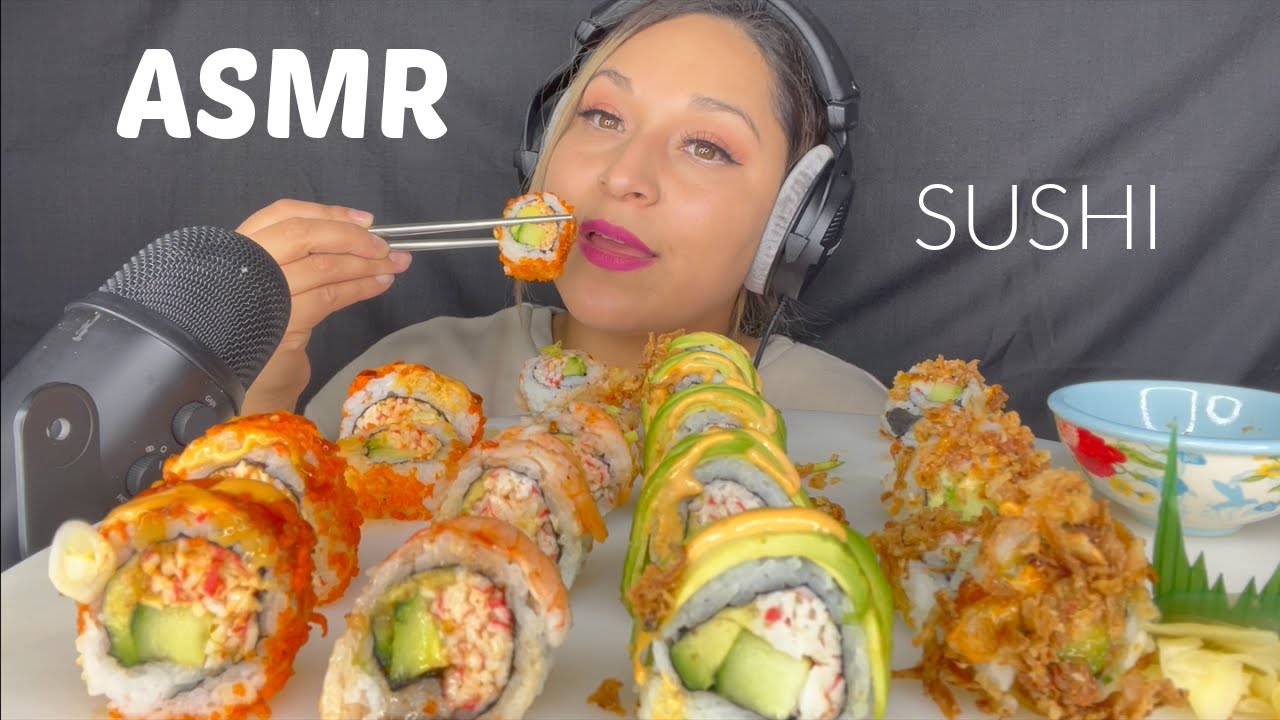 ASMR SUSHI PLATTER MUKBANG *EATING SOUNDS YouTube