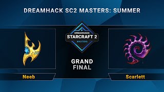 SC2 - Neeb vs. Scarlett - DreamHack SC2 Masters Summer - Grand Final - NA