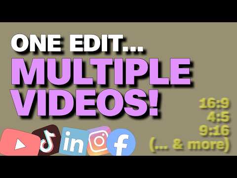 Secrets to Reformatting Videos Faster for Social Media