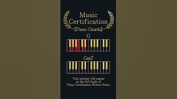 【m7 chord】You can learn the Major Chords and m7 Chords in this video. #Piano #Pianotutorial