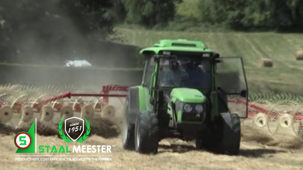 Enorossi Pull Type Rake - RT-9 Pull Type Hay Rake - YouTube