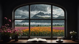 Clear your thoughts and put away your stress with the sound of rain in cozy nook #Live #Livestream