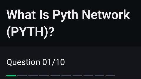 What is pyth network (PYTH)? Binance learn and earn quiz answers  _ Minhal copycat 