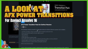 Davinci Resolve 16.2- A look at the amazing transition pack from AFX