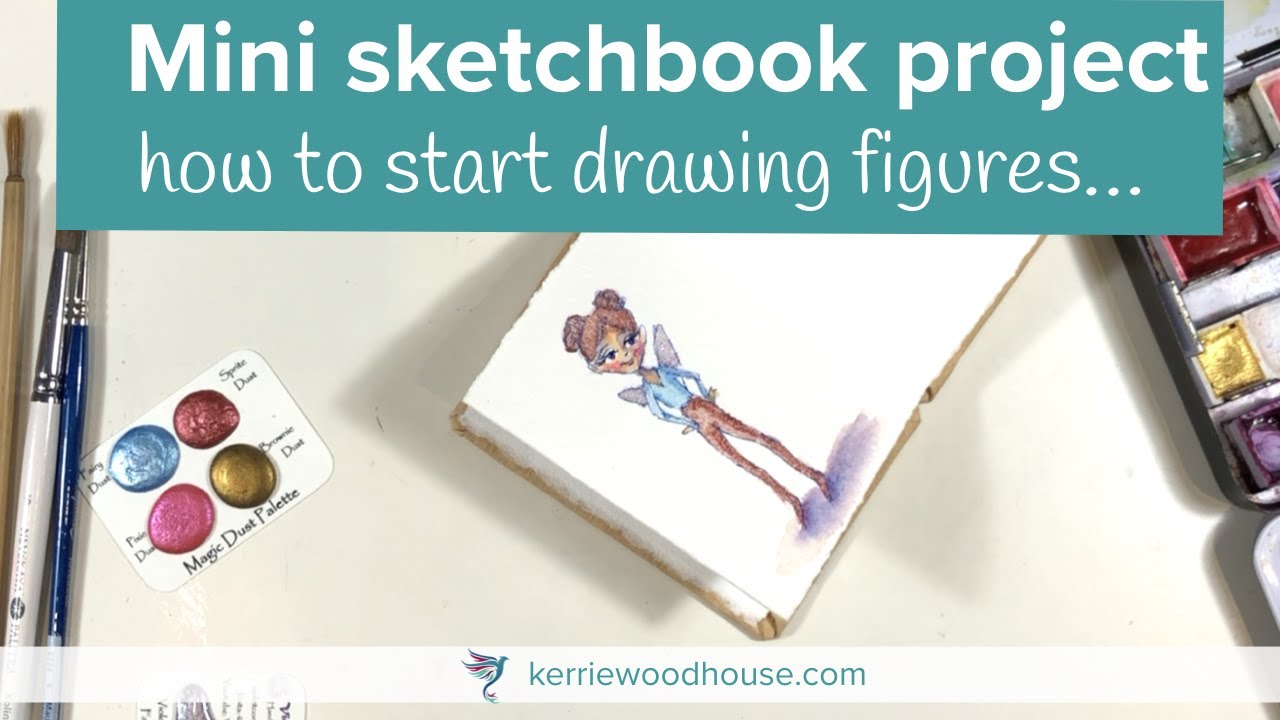 Mini Sketchbook Project - How to start drawing figures 
