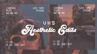 How to edit VHS Aesthetic effect 📼 Lightroom Mobile Preset Tutorial Free DNG & XMP