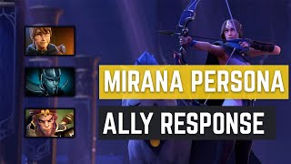 MIRANA OF NIGHTSILVER PERSONA - FUNNY VOICE LINES AND RESPONSES MEETING AN ALLIED HERO