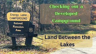 Energy Lake Developed Campground  tour at Land Between the Lakes in Western KY.  It's not flat