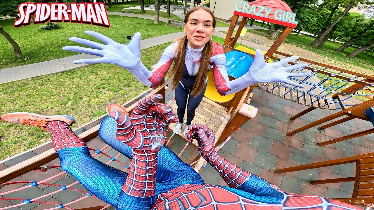 ТОП-3 СПАЙДЕР-МЕН ПРОТИВ СУМАСШЕДШИХ ВЛЮБЛЕННЫХ ДЕВУШЕК (Забавный паркур POV Человек-паук)
