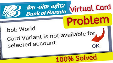 bob world card variant is not available for selected account 2023 | let