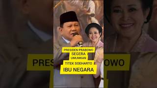 Download Lagu Terbaru, Presiden Prabowo Umumkan Titiek Soeharto dinobatkan jadi Ibu Negara? MP3 Download Lagu Terbaru, Presiden Prabowo Umumkan Titiek Soeharto dinobatkan jadi Ibu Negara? MP3