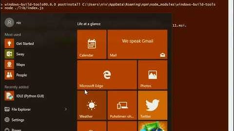 Installing iotivity-node on Windows