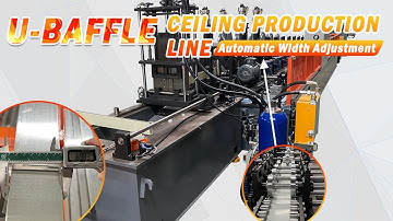 KINGREAL Acoustic Baffle Ceiling with Automatic Width Adjustment