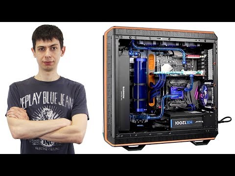 Видео: Игровой ПК с водяным охлаждение в корпусе bequiet! Dark Base PRO 900