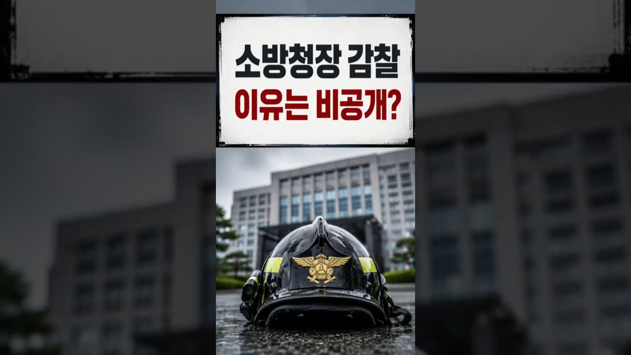 소방청장 감찰 착수, 이유는 왜 안 밝히나