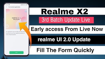 Realme X2 realme UI 2.0 Update | Realme X2 realme UI 2.0 3rd Batch Is Live | Realme X2 New Update