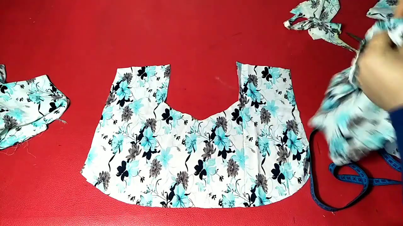 تفصيل قندورة لكبار السن بقماش الفيبران خفيفة وبارد (الجزء1)