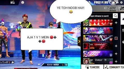 GRANDMASTER PRO PLAYER CALL ME NOOB|| I CHALLENGED HIM IN 1 VS 1||😱🤯🤯