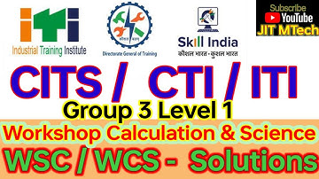 Workshop science and calculation Bharat skill cits | bhart skill | WSC Group 3 science level 1