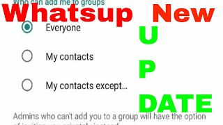 WhapsApp Group Privacy Setting | How to Stop Someone Adding You to WhatsApp Group screenshot 4