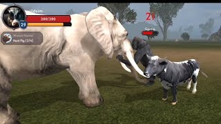 Furious Bull V's Giant Elephant V's Angry Gorilla / The Cow Simulator Gameplay screenshot 4