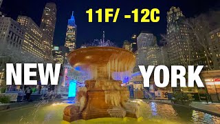 New York City LIVE Manhattan on Freezing Cold Day Feels Like (11F/ -12C) (January 17, 2024)