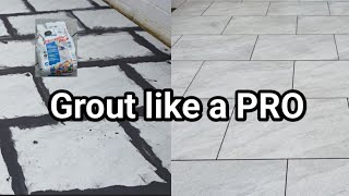 Grout a porcelain patio like a PRO