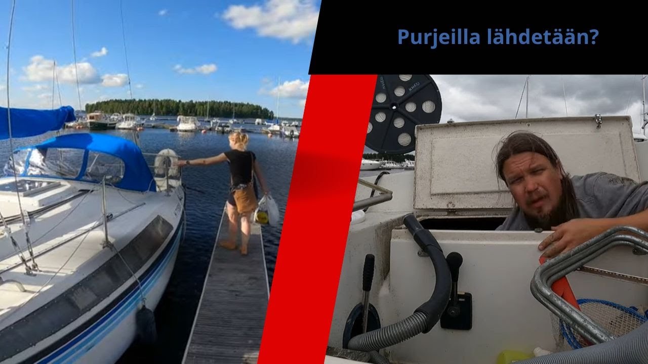 Siivous talkoot purjeveneellä ja päijänteellä purjehdusta.