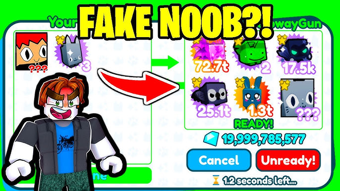 NOOB virou PRO com ROBUX INFINITO! no PET SIMULATOR X do ROBLOX 😲 