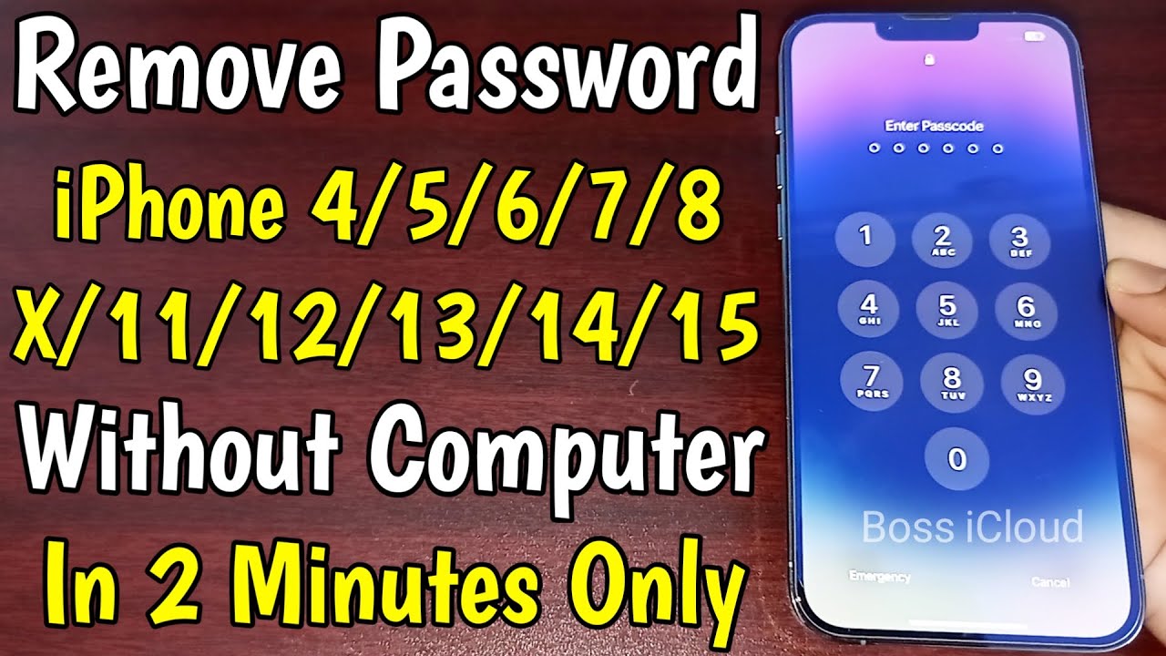 Unlock iPhone Without Computer How To Unlock iPhone If Password Lock